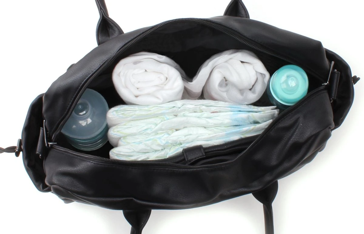 Kidzroom Vision Of Love Luiertas - Zwart - Verschoonmatje - Verstelbare Schouderband 3 Kidzroom Vision Of Love Luiertas - Zwart - Verschoonmatje - Verstelbare Schouderband - Image 3