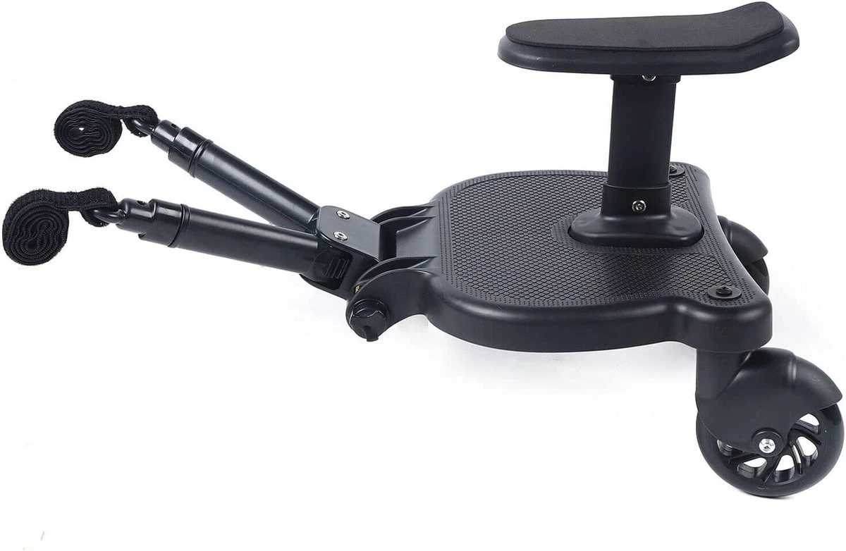 Merkloos Meerijdplankje - Kinderwagen - Buggy - KANT EN KLAAR - Al In Elkaar Gezet! - Met Zitje Voor Uw Kind - Zwart 4 Merkloos Meerijdplankje - Kinderwagen - Buggy - KANT EN KLAAR - Al In Elkaar Gezet! - Met Zitje Voor Uw Kind - Zwart - Image 4