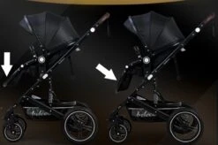 Belecoo - Luxe Kinderwagen - 3-in-1 Buggy - Opklapbare Wandelwagen - Autostoel - Wieg - Multifunctioneel - Zwart -Maxi-Cosi Winkel 1200x797 4