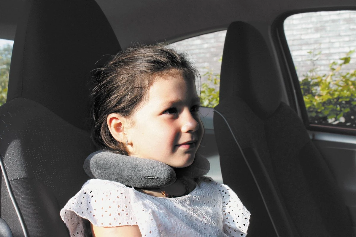 Dooky Neck Pillow Nekkussen Zacht Velours Grijs 3 Dooky Neck Pillow Nekkussen Zacht Velours Grijs - Image 3