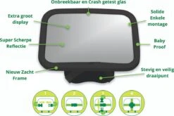 Autospiegel Baby 360° Verstelbaar Voor Hoofdsteun Autostoel -Achteruitkijkspiegel - Achterbankspiegel Kinderen -Baby Veiligheid Accessoires - Zwart -Maxi-Cosi Winkel 1200x800 8