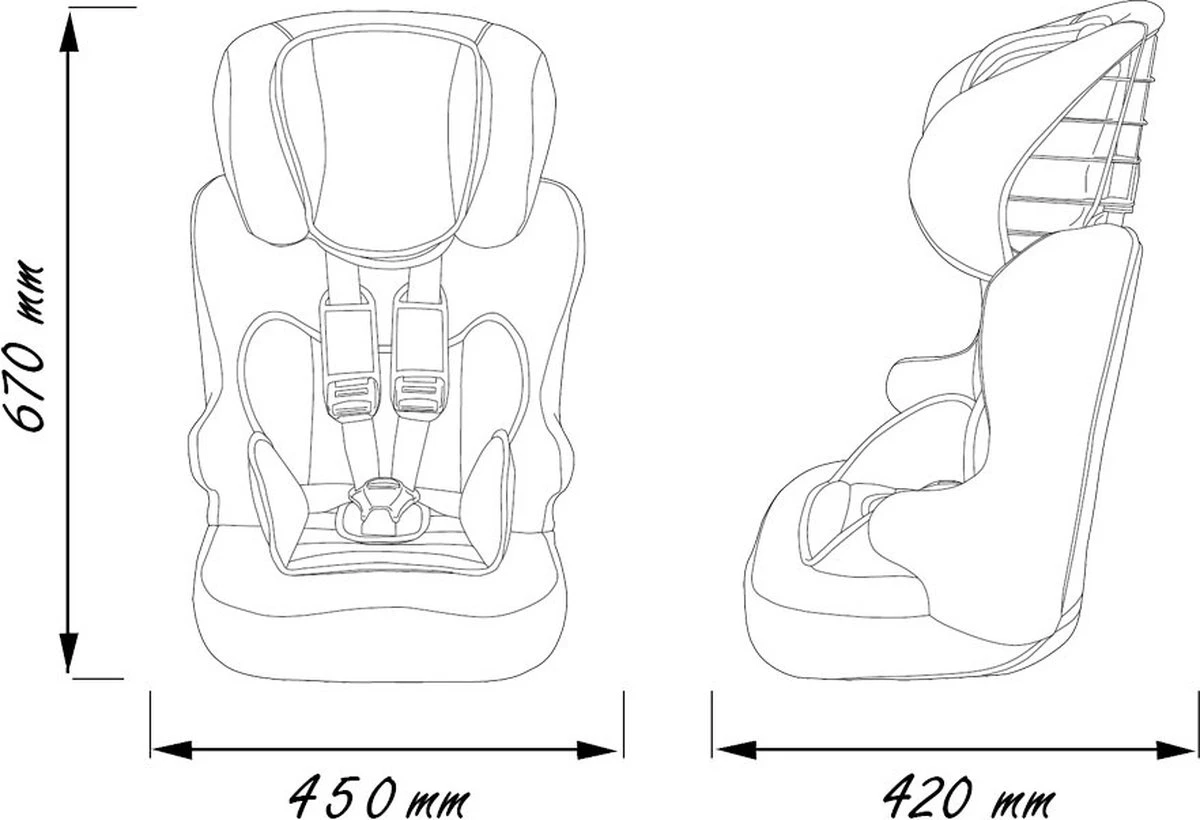 Nania RACER ECO - Meegroei Autostoel Groep 1/2/3 - Van 9 Tot 36 Kg - Zwart Autostoeltje 6 Nania RACER ECO - Meegroei Autostoel Groep 1/2/3 - Van 9 Tot 36 Kg - Zwart Autostoeltje - Image 6
