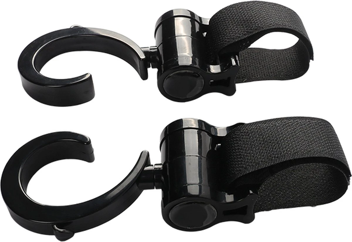 Merkloos Kinderwagen Haakjes - Boodschappentassen Ophangen - Buggy Clipjes - 2 Stuks 2 Merkloos Kinderwagen Haakjes - Boodschappentassen Ophangen - Buggy Clipjes - 2 Stuks - Image 2