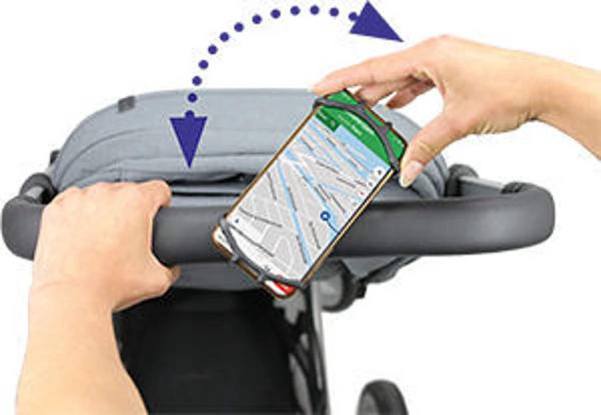 Dooky Telefoonhouder Smartphone Telefoon Houder 360* Rotatie Universeel Kinderwagen Fiets Zwart 5 Dooky Telefoonhouder Smartphone Telefoon Houder 360* Rotatie Universeel Kinderwagen Fiets Zwart - Image 5