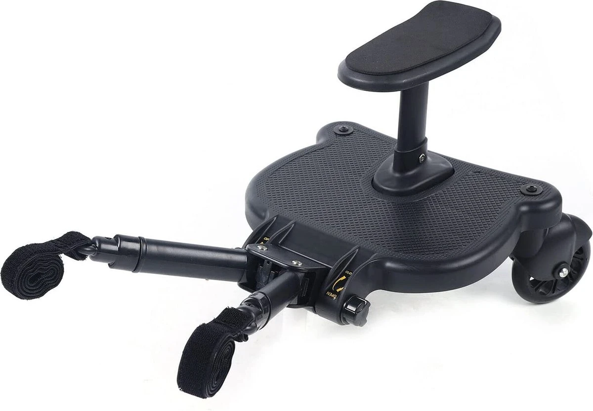 Merkloos Meerijdplankje - Kinderwagen - Buggy - KANT EN KLAAR - Al In Elkaar Gezet! - Met Zitje Voor Uw Kind - Zwart 3 Merkloos Meerijdplankje - Kinderwagen - Buggy - KANT EN KLAAR - Al In Elkaar Gezet! - Met Zitje Voor Uw Kind - Zwart - Image 3