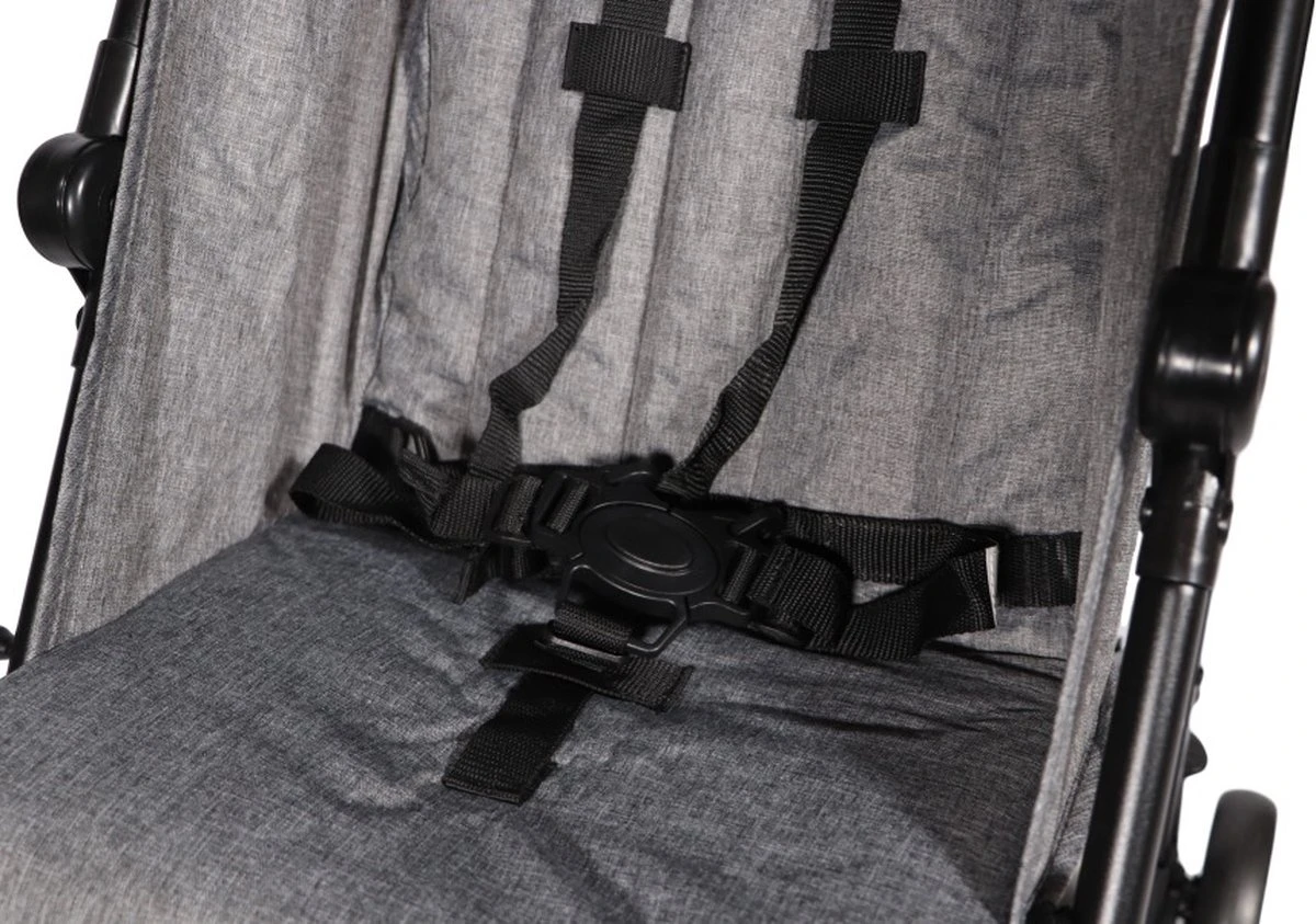 Ding GoGo Buggy - Grijs - Multi Standen Buggy - Incl. Boodschappenmandje En Zonnekap 6 Ding GoGo Buggy - Grijs - Multi Standen Buggy - Incl. Boodschappenmandje En Zonnekap - Image 6