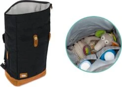 Fillikid Luiertas Rugzak - Met Verschoonmatje - Multifunctioneel - Zwart -Maxi-Cosi Winkel 1200x851 4