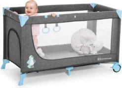 Kinderkraft Joy Luxe - Campingbed Met Schommelfunctie Blauw -Maxi-Cosi Winkel 1200x870