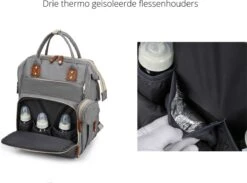 Humpy Dumpy Stijlvolle Luiertas Rugzak (Zwart) Met Uitschuifbaar Verschoon/ Slaap Bedje. Incl. Verschoon Matje, USB Poort & Buggy Straps -Maxi-Cosi Winkel 1200x890 2