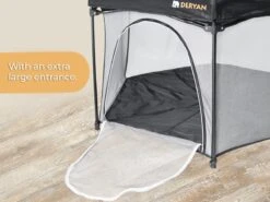 Deryan Draagbare Kinderbox - Zwart - Vaste Matrasbodem - Reisbox - Campingbedje -Maxi-Cosi Winkel 1200x900 42