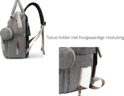 Humpy Dumpy Stijlvolle Luiertas Rugzak (Zwart) Met Uitschuifbaar Verschoon/ Slaap Bedje. Incl. Verschoon Matje, USB Poort & Buggy Straps -Maxi-Cosi Winkel 1200x930 2