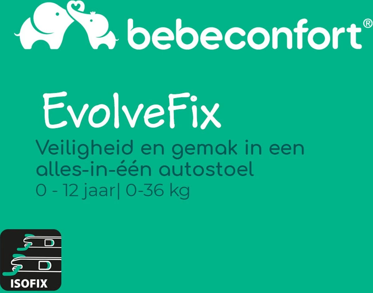 Bebeconfort Evolvefix Autostoeltje - 360° Draaibaar - Night Black 6 Bebeconfort Evolvefix Autostoeltje - 360° Draaibaar - Night Black - Image 6