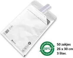 Merkloos Vuilniszakken 50 X 3 Liter | Klein, Doorzichtig Plastic | 27 X 30 Cm | Kleine Pedaalemmer Restafval Afval Zakjes -Maxi-Cosi Winkel 1200x944 4