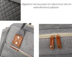 Humpy Dumpy Stijlvolle Luiertas Rugzak (Zwart) Met Uitschuifbaar Verschoon/ Slaap Bedje. Incl. Verschoon Matje, USB Poort & Buggy Straps -Maxi-Cosi Winkel 1200x950 4