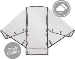 Hauck Regenhoes - Geschikt Voor Buggy's - Transparant, Grijs -Maxi-Cosi Winkel 1200x954