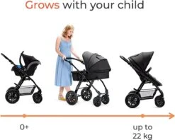 Kinderkraft Moov 3 In 1 Kinderwagen - Inclusief Autostoel - Black -Maxi-Cosi Winkel 1200x962 3