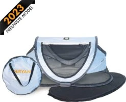 Deryan Peuter Luxe Campingbedje – Inclusief Zelfopblaasbare Matras - Blue