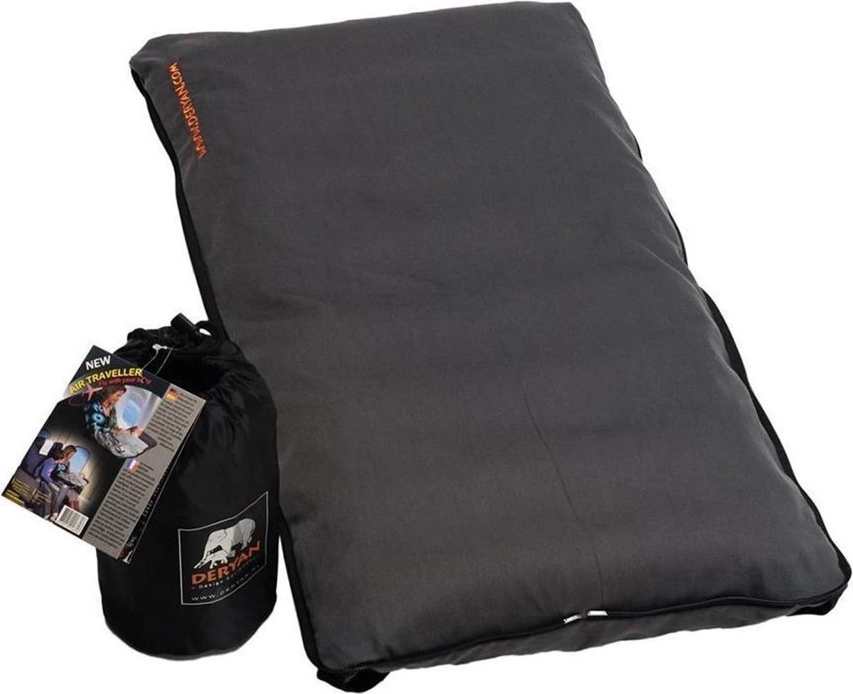 Deryan AirTraveller Vliegtuigbedje - Reiskussen Met Matras - Compact Opgevouwen 5 Deryan AirTraveller Vliegtuigbedje - Reiskussen Met Matras - Compact Opgevouwen - Afbeelding 5
