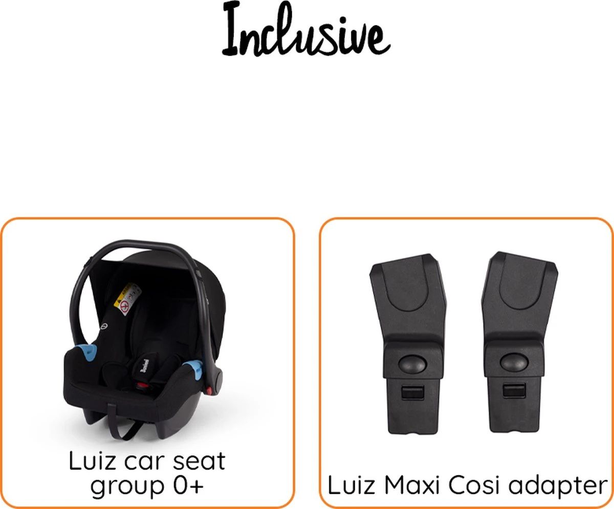 Baninni Autostoel Luiz Zwart + Adapterset 2 Baninni Autostoel Luiz Zwart + Adapterset - Image 2