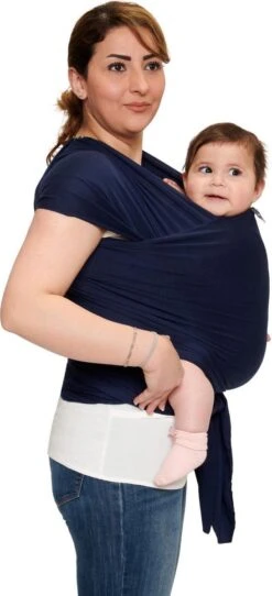 Baby Garden Draagdoek Donkerblauw - Ergonomisch - Original - Gratis Slabbetje -Maxi-Cosi Winkel 547x1200
