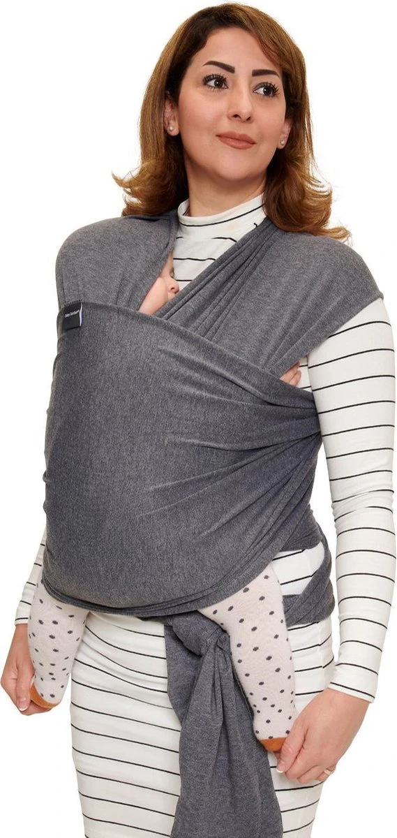 Baby Garden Draagdoek Grijs - Ergonomisch - Original - Inclusief Slabbetje 2 Baby Garden Draagdoek Grijs - Ergonomisch - Original - Inclusief Slabbetje - Image 2