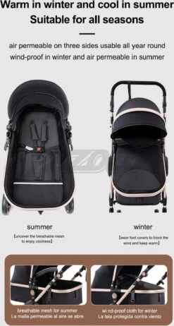 Merkloos Luxe Multi-functionele 3 In 1 Wandelwagen - Babywagen - Kwalitatieve Buggy - Opklapbare Kinderwagen - Licht En Flexibel -Maxi-Cosi Winkel 642x1200 5