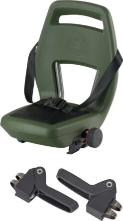 Qibbel 6+ Junior Fietsstoeltje Achter - Legergroen Met Zwart Kussentje -Maxi-Cosi Winkel 668x1200 2