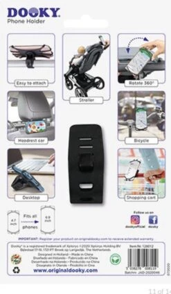 Dooky Telefoonhouder Smartphone Telefoon Houder 360* Rotatie Universeel Kinderwagen Fiets Zwart 22 Dooky Telefoonhouder Smartphone Telefoon Houder 360* Rotatie Universeel Kinderwagen Fiets Zwart -Maxi-Cosi Winkel 701x1200