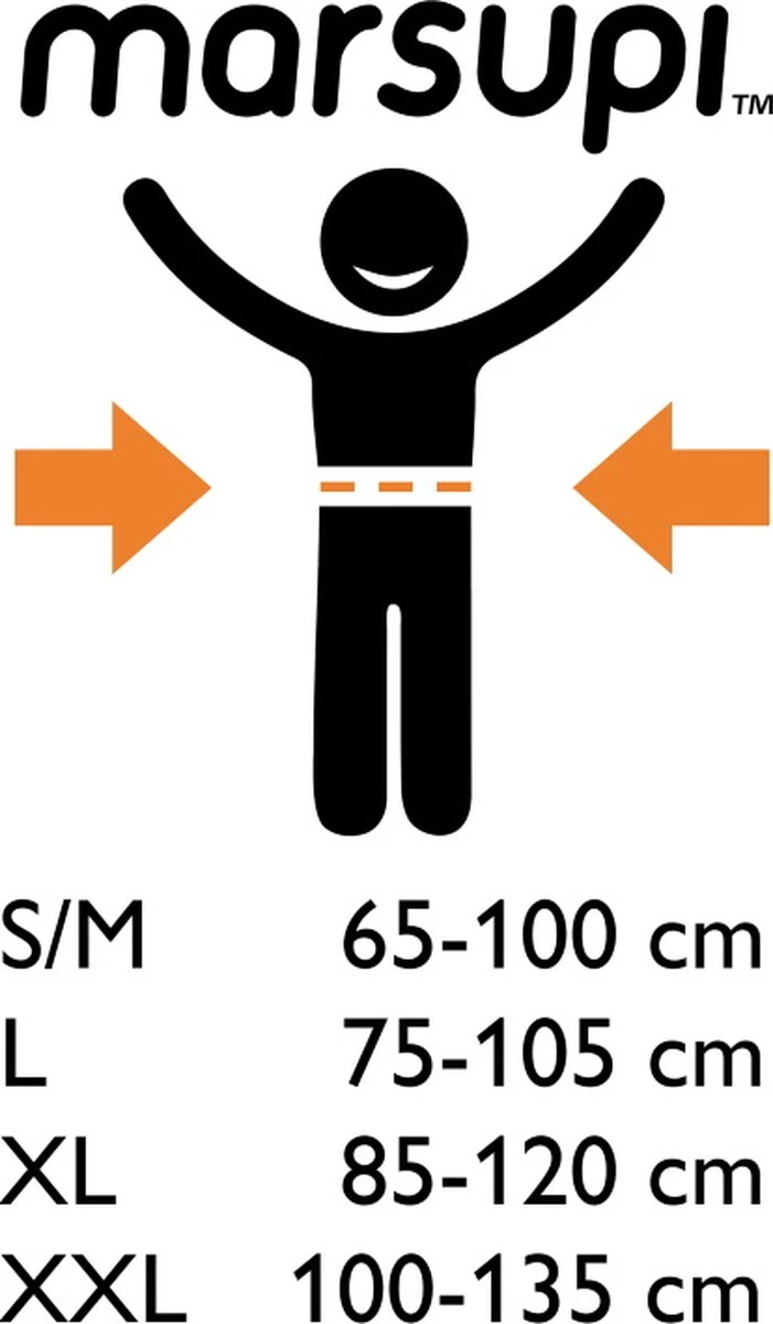 Marsupi Classic Black - Maat XL - Taille 85-120 Cm - Draagzak Baby 3 Marsupi Classic Black - Maat XL - Taille 85-120 Cm - Draagzak Baby - Image 3