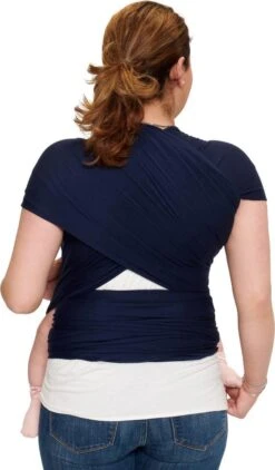 Baby Garden Draagdoek Donkerblauw - Ergonomisch - Original - Gratis Slabbetje -Maxi-Cosi Winkel 702x1200