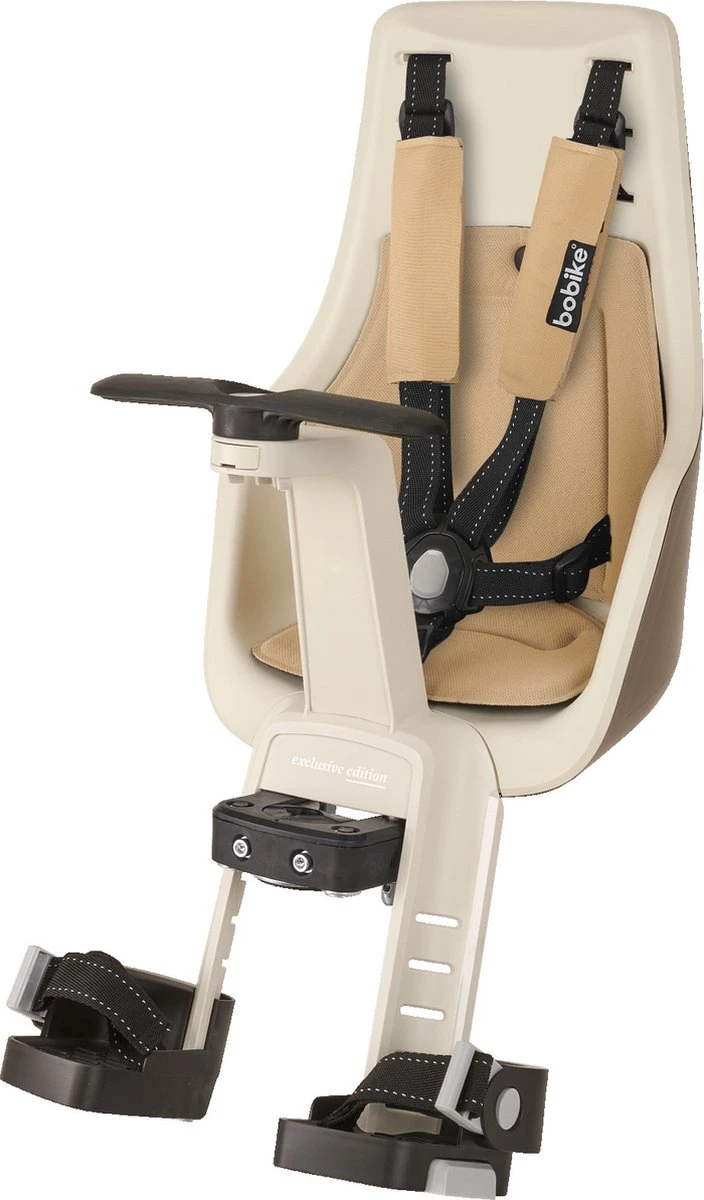 Bobike Exclusive Mini Plus Fietsstoeltje - Stuurbevestiging - Safari Chic 1 Bobike Exclusive Mini Plus Fietsstoeltje - Stuurbevestiging - Safari Chic
