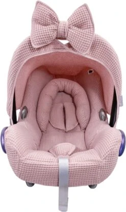 Wazzhappening - Maxi Cosi Hoes Set - Oudroze - Autostoelhoes