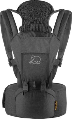 Deryan Pack Luxe Ergonomische Draagzak Babydrager + Opbergvakjes Grijs -Maxi-Cosi Winkel 724x1200 5