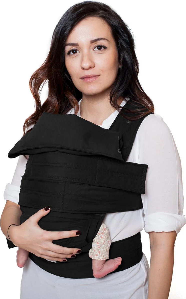 Marsupi Classic Black - Maat XL - Taille 85-120 Cm - Draagzak Baby 4 Marsupi Classic Black - Maat XL - Taille 85-120 Cm - Draagzak Baby - Image 4