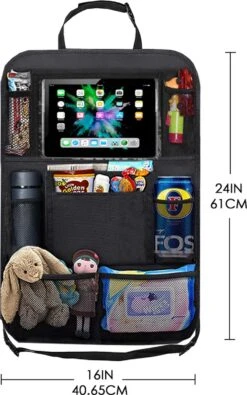 Merkloos Autostoel Organizer – Met Tablethouder – Stevig - Universeel – Zwart -Maxi-Cosi Winkel 751x1200