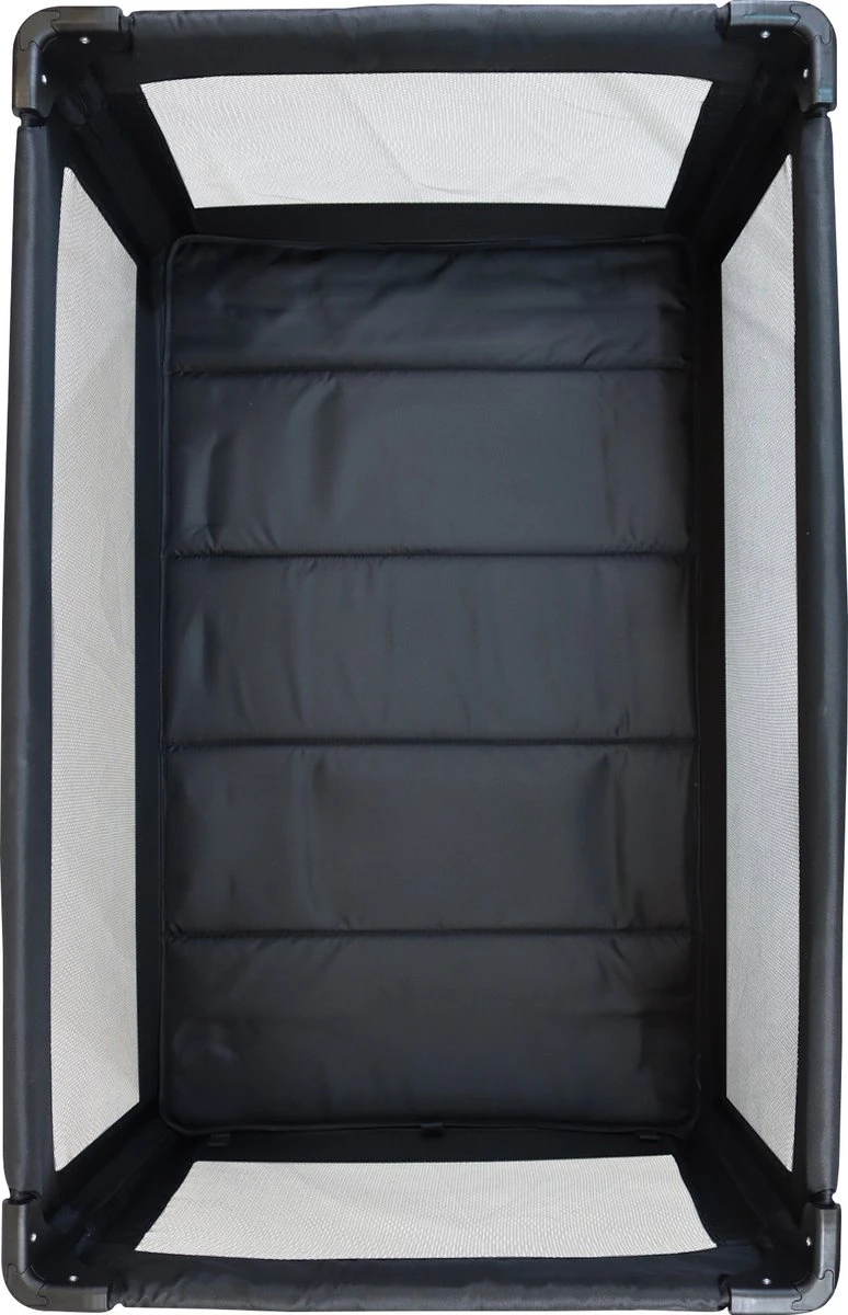 Deryan Luxe Campingbed Compleet - 120x60cm - Bodemverhoger - Verschoonblad - Opbergmand - Grijs 10 Deryan Luxe Campingbed Compleet - 120x60cm - Bodemverhoger - Verschoonblad - Opbergmand - Grijs - Image 10