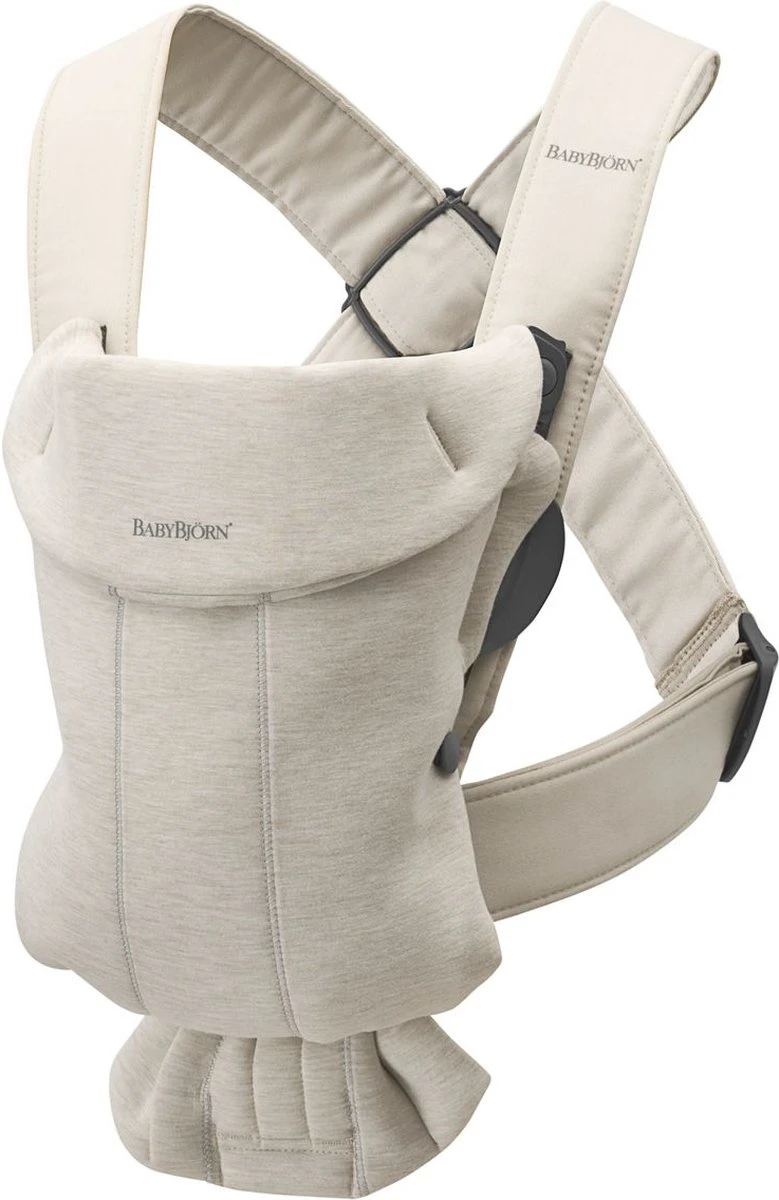 BabyBjörn Draagzak Mini - 3D Jersey - Lichtbeige 5 BabyBjörn Draagzak Mini - 3D Jersey - Lichtbeige - Image 5