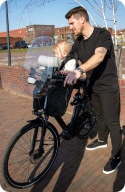 Deryan Bike-a-way Fietsstoeltje Voor - Fiets Regenhoes - Warme Jas En Windbreaker + Regenponcho - Bobike & Yepp -Maxi-Cosi Winkel 780x1200 2