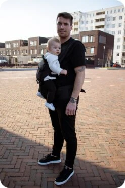 Deryan Pack Luxe Ergonomische Draagzak - Babydrager + Opbergvakjes - Zwart -Maxi-Cosi Winkel 800x1200 106