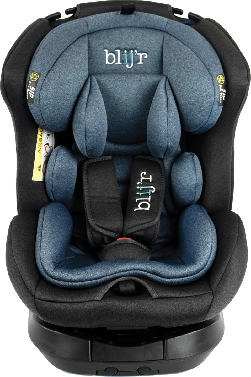 Blij'r Maja - Autostoel Met IsoFix - Groep 0-1-2-3 Autostoel Voor Kinderen Van 0 Tot 12 Jaar - Donker Blauw 1 Blij'r Maja - Autostoel Met IsoFix - Groep 0-1-2-3 Autostoel Voor Kinderen Van 0 Tot 12 Jaar - Donker Blauw