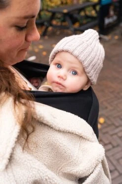 ByKay - Draagdoek - Rekbaar - Black - Maat M - Organic Katoen - Stretchy Wrap Deluxe - 3 Jaar - Buik - Heup -Maxi-Cosi Winkel 800x1200 52
