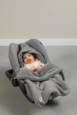 Jollein Voetenzak Voor Autostoel & Kinderwagen - Basic Knit - Stone Grey -Maxi-Cosi Winkel 800x1200 78