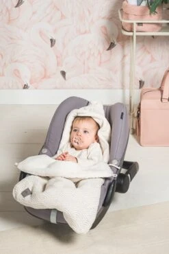 Jollein Voetenzak Voor Autostoel & Kinderwagen - River Knit - Cream White -Maxi-Cosi Winkel 801x1200 12