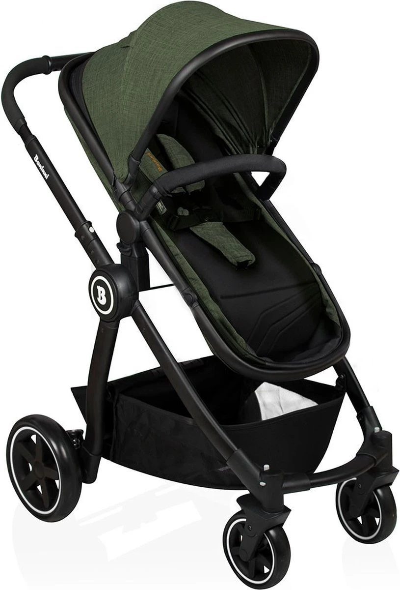 Baninni Kinderwagen Otto 3 In 1 Olive Green 4 Baninni Kinderwagen Otto 3 In 1 Olive Green - Image 4