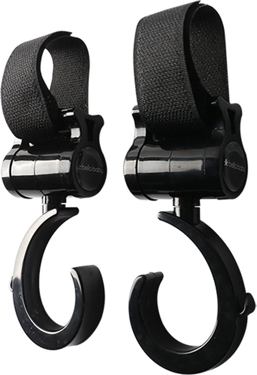 Merkloos Kinderwagen Haakjes - Boodschappentassen Ophangen - Buggy Clipjes - 2 Stuks 1 Merkloos Kinderwagen Haakjes - Boodschappentassen Ophangen - Buggy Clipjes - 2 Stuks