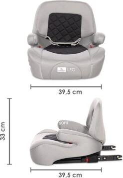 Lorelli Leo Fossil Grey Isofit 22-36 Kg Booster 1007161-2309 -Maxi-Cosi Winkel 828x1200 1