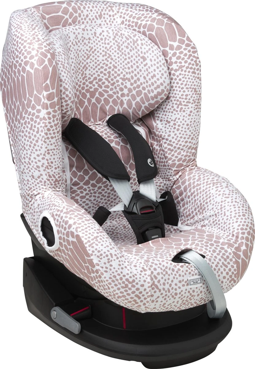 Meyco - Autostoelhoes - Snake - Lilac - Groep 1 Met Hoofdsteun 1 Meyco - Autostoelhoes - Snake - Lilac - Groep 1 Met Hoofdsteun