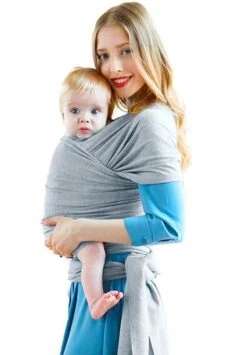 Ergonomische Rekbare Baby Draagdoek Van Katoen Om Te Knopen -Licht Grijs - Babywrap - Draagdoeken - Babydrager - Buikdrager – Rugdrager – Heupdrager - Baby Sling – Baby Carrier – Draagzak - Baby Wrap Sling - Draagdoek – Handleiding - Gratis Slabbetje -Maxi-Cosi Winkel 834x1200 5