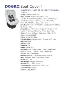 Dooky Seat Cover Groep 1 Autostoel Hoes Light Grey Crowns -Maxi-Cosi Winkel 848x1200 4