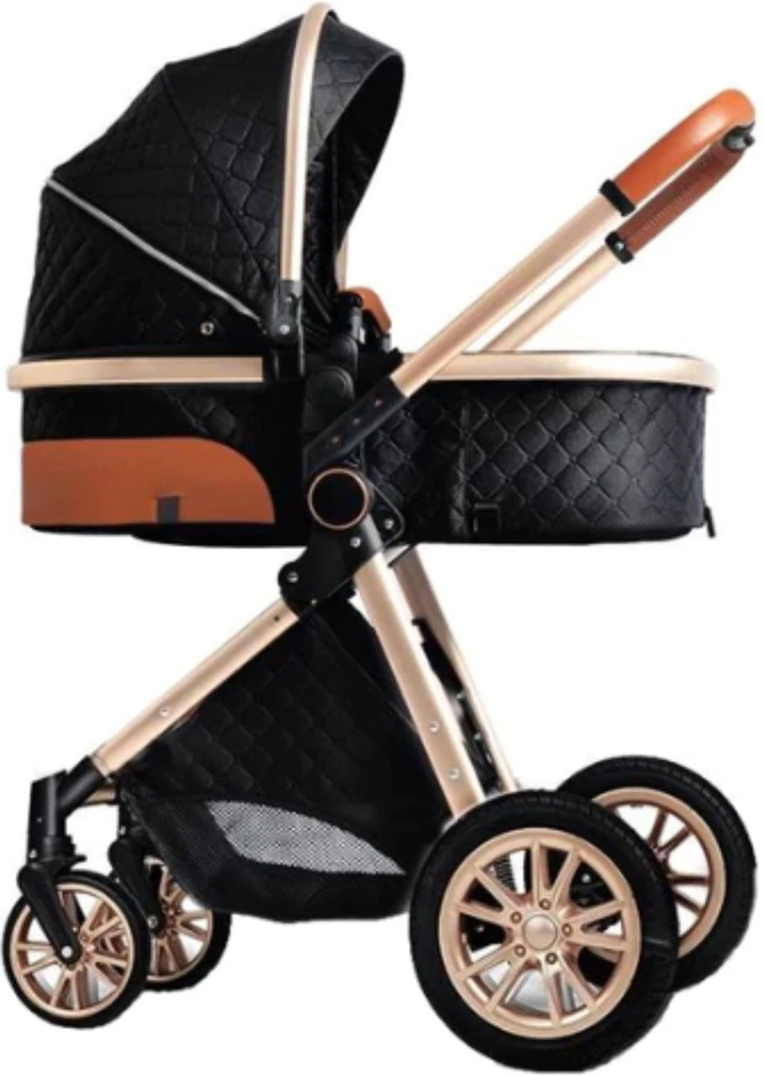 Merkloos Kinderwagen 3-in-1 – Luxe Kinderwagen - Buggy – Wandelwagen - Multifunctioneel – Opklapbaar – Incl. Autostoel – Zwart 5 Merkloos Kinderwagen 3-in-1 – Luxe Kinderwagen - Buggy – Wandelwagen - Multifunctioneel – Opklapbaar – Incl. Autostoel – Zwart - Image 5